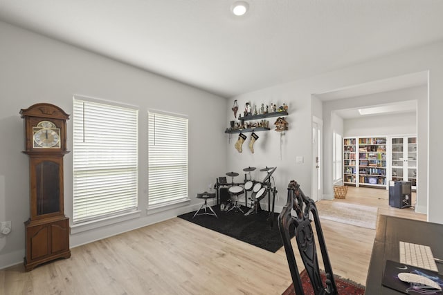 5534 Blake Ln, Pace, FL 32571 - dining space featuring wood finished floors and baseboards
