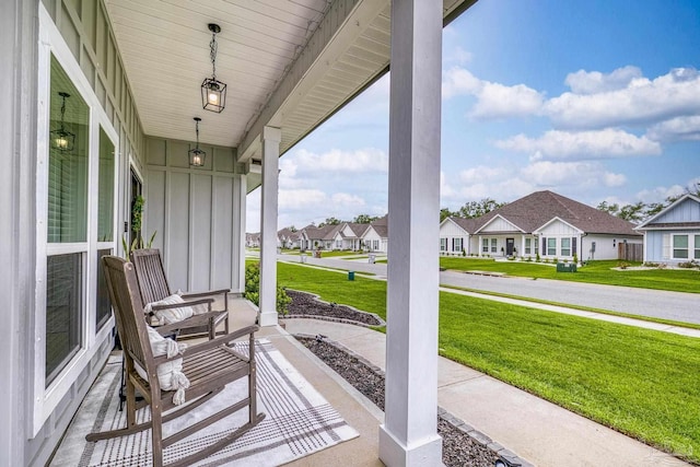 5534 Blake Ln, Pace, FL 32571 - view of patio / terrace featuring a porch and a residential view
