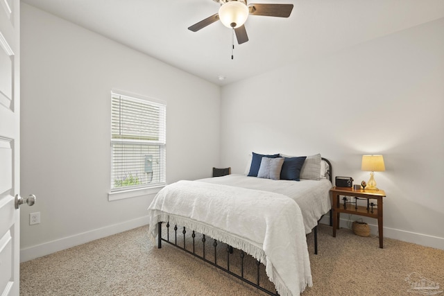 5534 Blake Ln, Pace, FL 32571 - bedroom featuring carpet, baseboards, and a ceiling fan