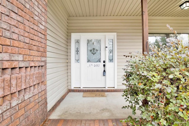 view of entrance to property