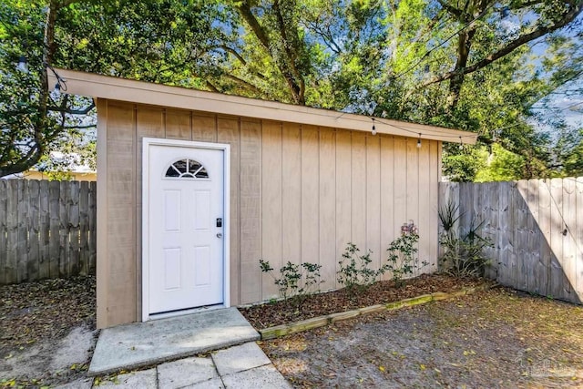 view of outbuilding