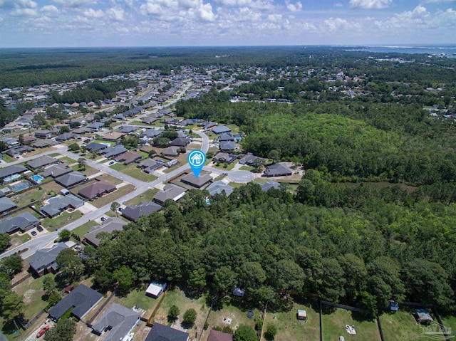 2255 Reed Ridge Ct, Navarre, FL 32566 - birds eye view of property with a wooded view