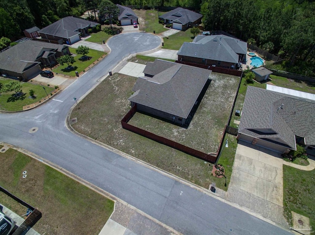 2255 Reed Ridge Ct, Navarre, FL 32566 - bird's eye view with a wooded view and a residential view