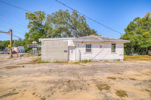 view of rear view of property