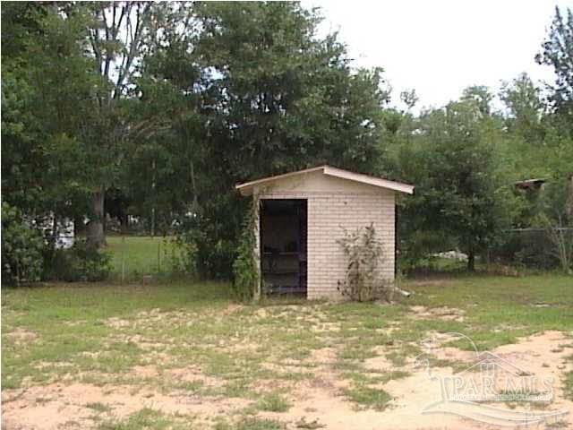 view of shed