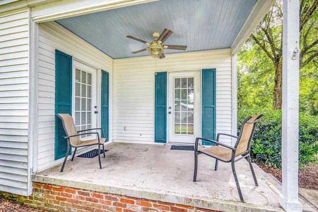 7074 Milton Ct, Milton, FL 32583 - view of patio featuring a ceiling fan