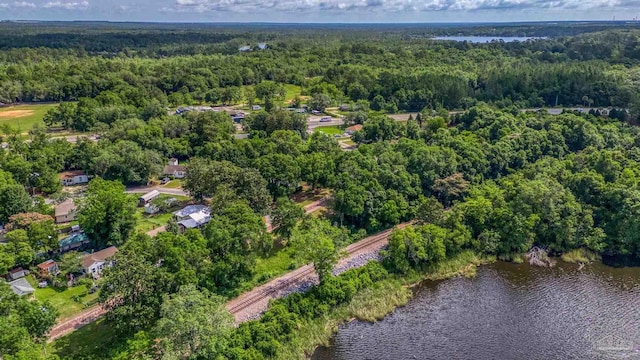7074 Milton Ct, Milton, FL 32583 - aerial overview of property's location featuring a forest and a nearby body of water