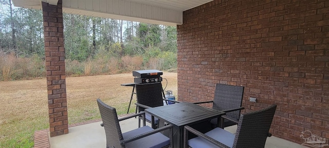 view of patio / terrace with outdoor dining area