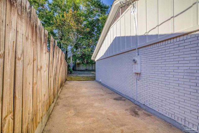 view of home's exterior featuring a patio