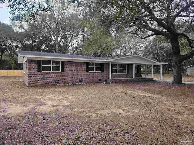 view of front of home