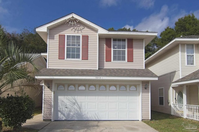 view of front of house featuring a garage