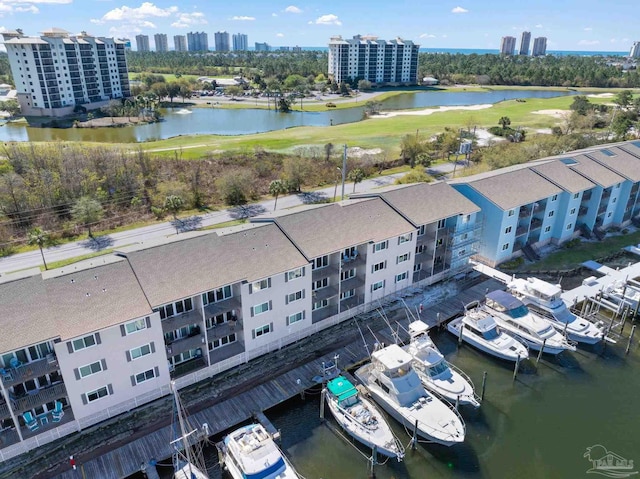 14100 River Rd Unit 324, Pensacola, FL 32507 - birds eye view of property featuring a view of city and a water view