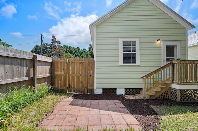 exterior space featuring a patio area