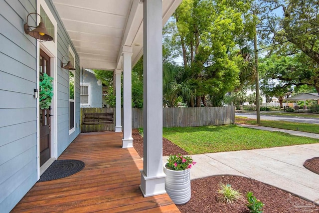 view of deck
