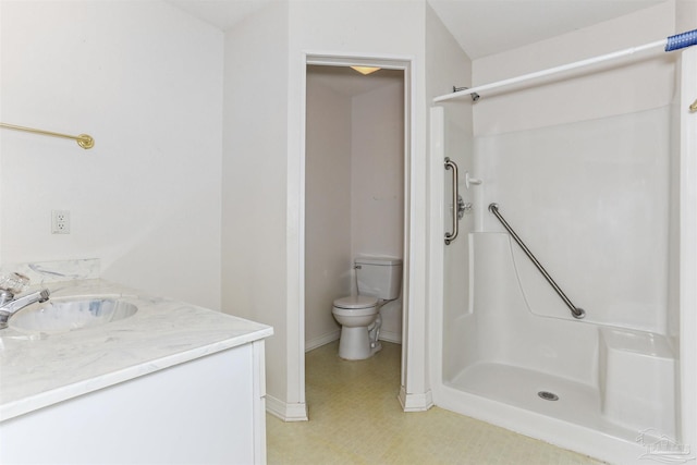 939 Avalon Blvd, Milton, FL 32583 - full bathroom featuring a shower, vanity, and tile patterned floors