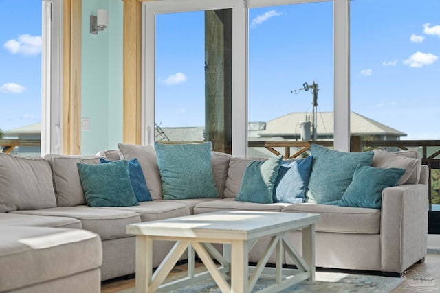800 Via Deluna Dr, Pensacola Beach, FL 32561 - living area featuring wood finished floors