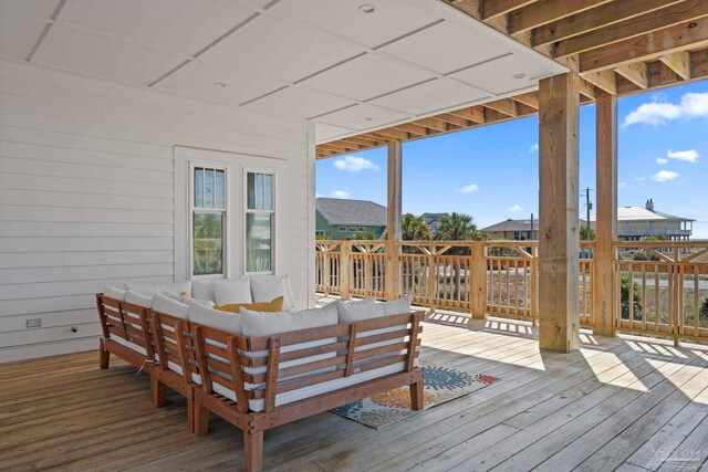 800 Via Deluna Dr, Pensacola Beach, FL 32561 - deck with outdoor lounge area