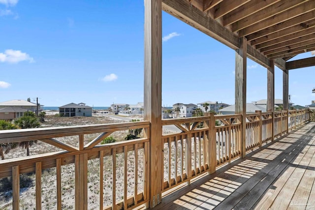 800 Via Deluna Dr, Pensacola Beach, FL 32561 - wooden deck featuring a residential view