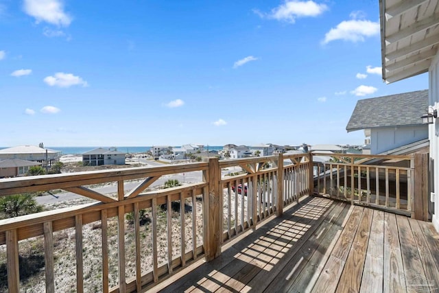 800 Via Deluna Dr, Pensacola Beach, FL 32561 - wooden deck with a water view