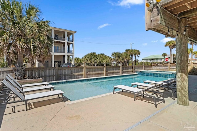 800 Via Deluna Dr, Pensacola Beach, FL 32561 - view of pool with a fenced in pool, fence, and a patio area