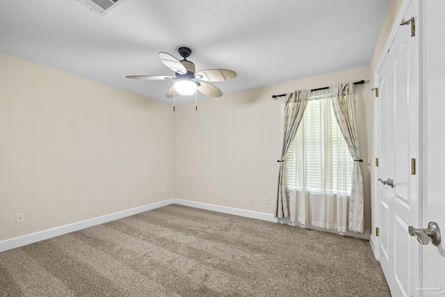 4621 Riley Rd, Milton, FL 32583 - empty room featuring a ceiling fan and carpet flooring