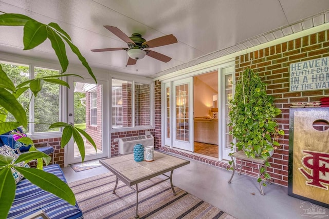 4621 Riley Rd, Milton, FL 32583 - sunroom featuring a ceiling fan and healthy amount of natural light
