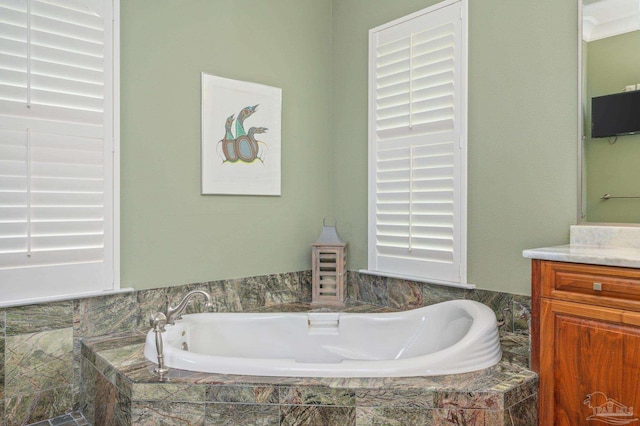 337 Grande Oaks Blvd, Cantonment, FL 32533 - full bath with vanity and a garden tub