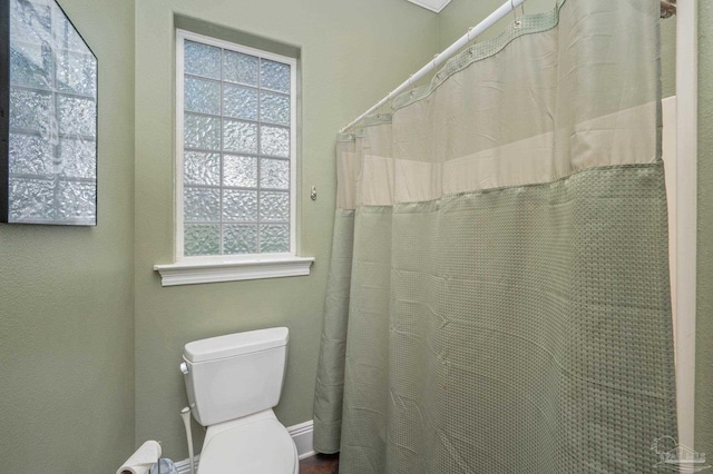 337 Grande Oaks Blvd, Cantonment, FL 32533 - bathroom with plenty of natural light, toilet, and a shower with curtain