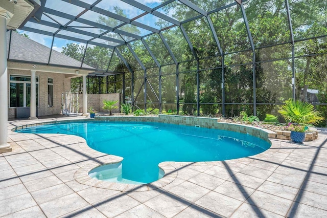 337 Grande Oaks Blvd, Cantonment, FL 32533 - outdoor pool with a patio area and a lanai