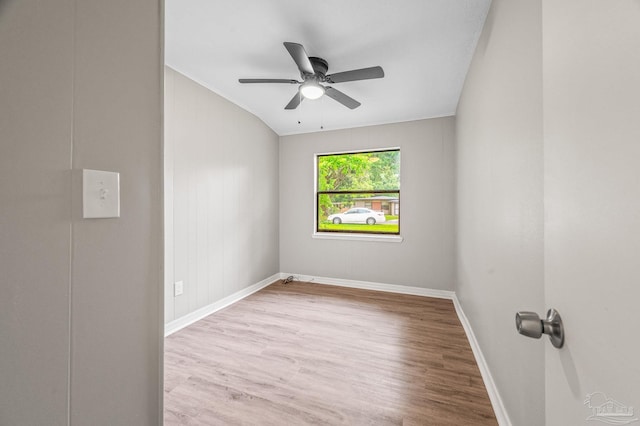 4905 State St, Pensacola, FL 32506 - empty room with wood finished floors, baseboards, a ceiling fan, and crown molding