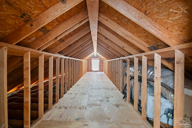 view of attic