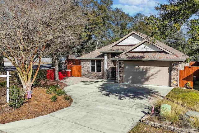 view of front of house featuring a garage