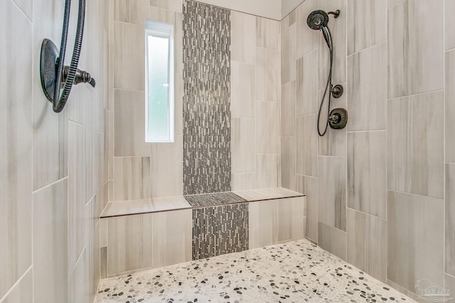 2685 Segrest Rd, Pace, FL 32571 - bathroom with a tile shower