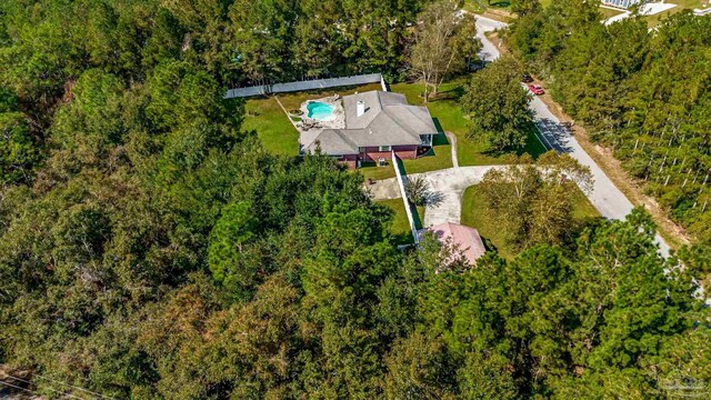 2685 Segrest Rd, Pace, FL 32571 - aerial view of a forest and a pool area