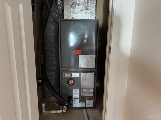 view of utility room