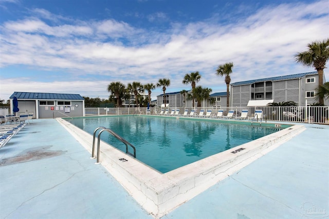 view of pool with a patio area