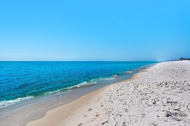 water view featuring a beach view