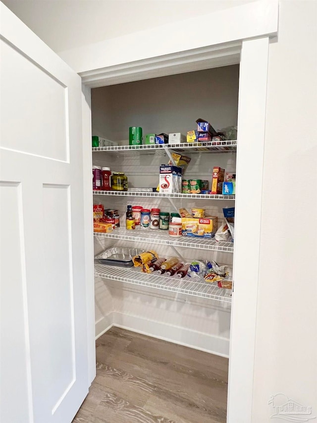 view of pantry