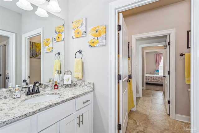 bathroom with vanity