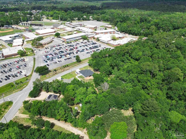 1758 Tate Rd, Cantonment, FL 32533 - aerial view of property and surrounding area featuring a heavily wooded area
