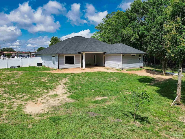 1758 Tate Rd, Cantonment, FL 32533 - back of house featuring a patio, roof with shingles, and central AC