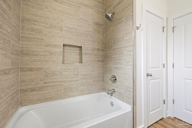 full bathroom with shower / washtub combination