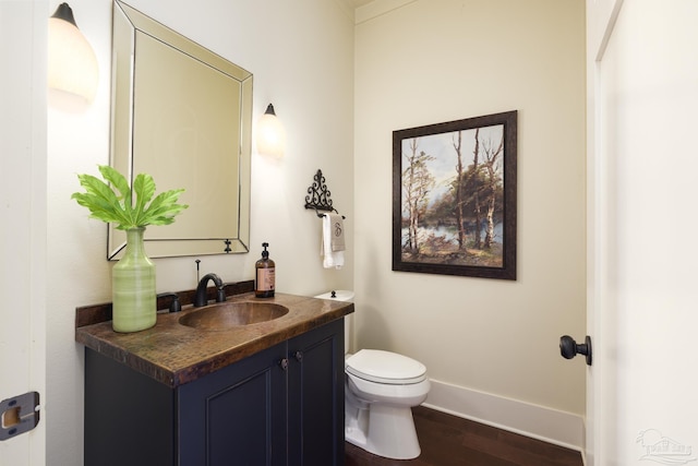 9 N Sunset Blvd, Gulf Breeze, FL 32561 - half bath with vanity and wood finished floors