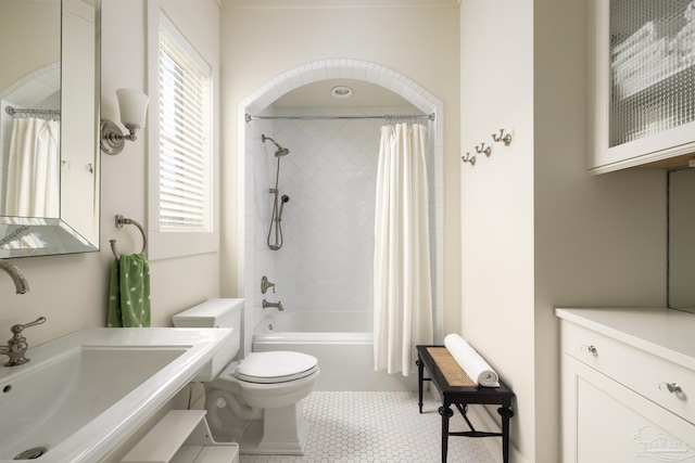 9 N Sunset Blvd, Gulf Breeze, FL 32561 - full bathroom with shower / bath combination with curtain and vanity