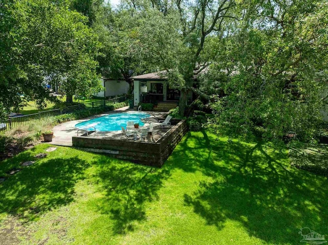 9 N Sunset Blvd, Gulf Breeze, FL 32561 - view of swimming pool featuring a patio