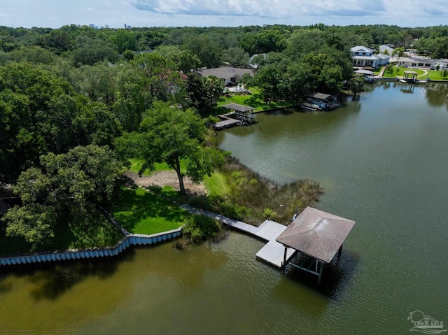 9 N Sunset Blvd, Gulf Breeze, FL 32561 - bird's eye view of a nearby body of water and a forest