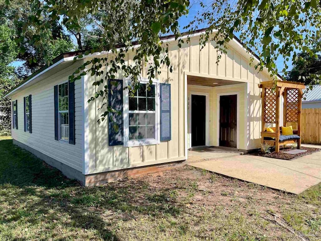 view of back of property