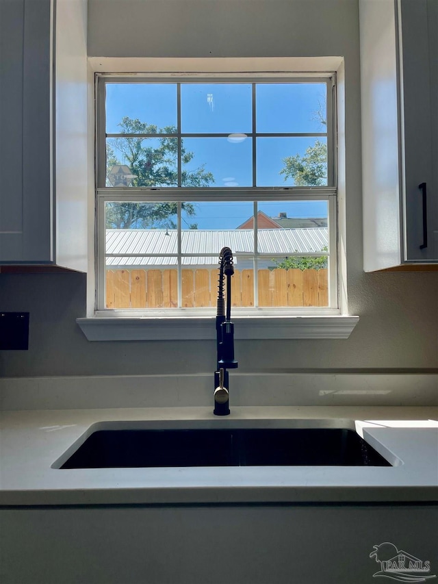 interior details with sink