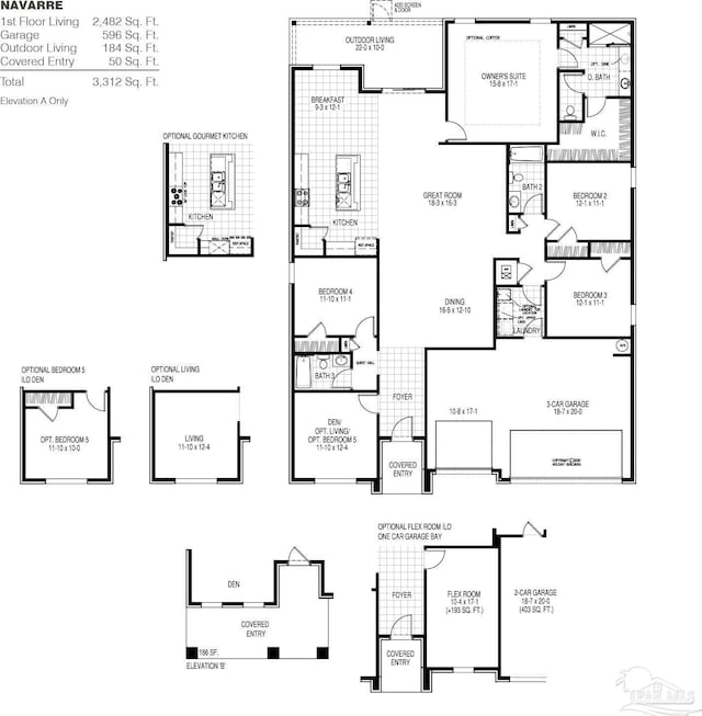 5526 Colinas Verde Dr, Milton, FL 32570 - floor plan