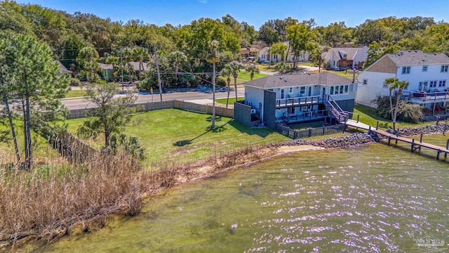 drone / aerial view featuring a residential view